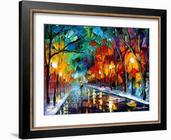 Alone Walk-Leonid Afremov-Framed Art Print