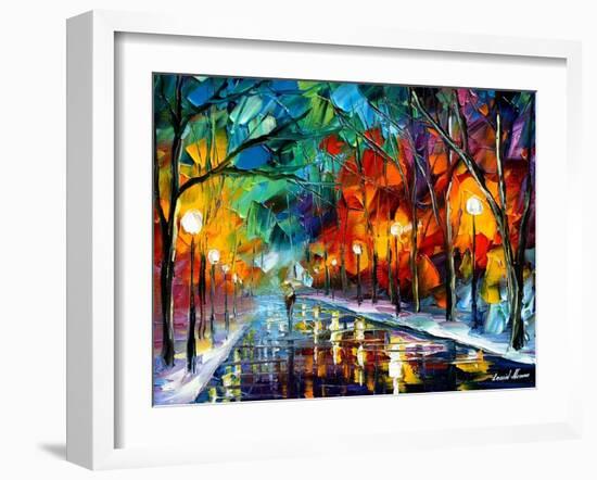 Alone Walk-Leonid Afremov-Framed Art Print