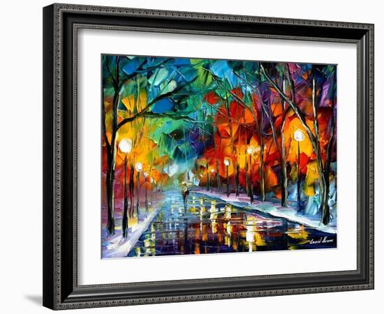 Alone Walk-Leonid Afremov-Framed Art Print