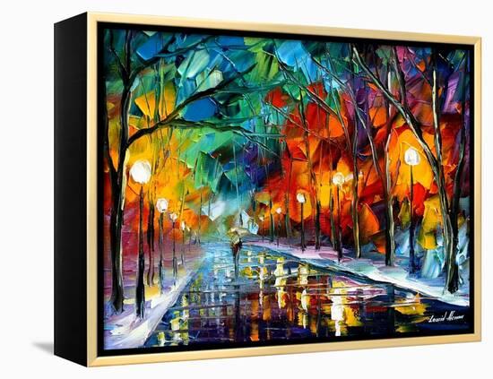 Alone Walk-Leonid Afremov-Framed Stretched Canvas