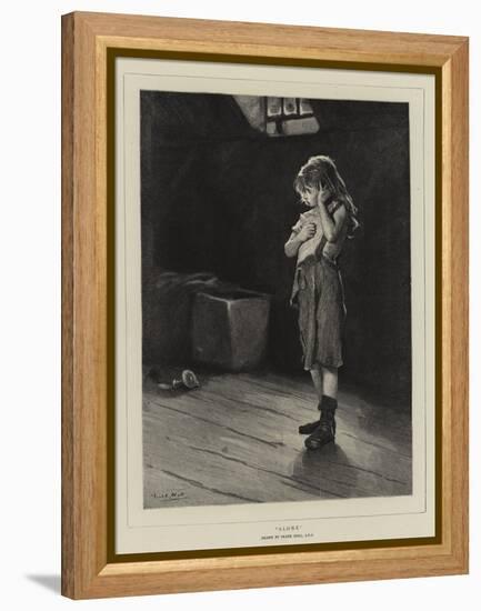 Alone-Frank Holl-Framed Premier Image Canvas