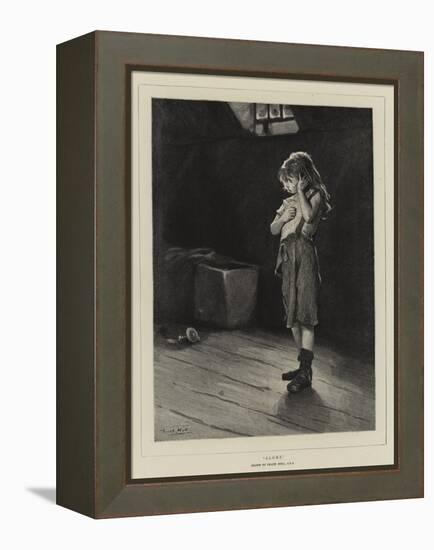 Alone-Frank Holl-Framed Premier Image Canvas