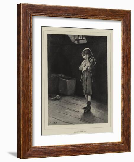 Alone-Frank Holl-Framed Giclee Print