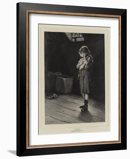 Alone-Frank Holl-Framed Giclee Print