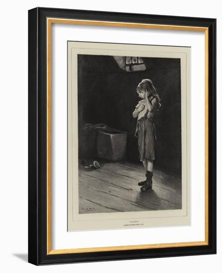 Alone-Frank Holl-Framed Giclee Print