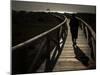 Along a Wooden Track During a Walk to the Beach in Village of Zahara De Los Atunes, Southern Spain-null-Mounted Photographic Print
