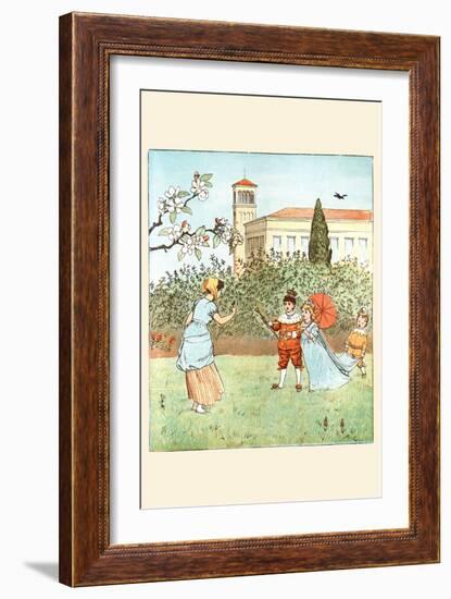 Along Came a Blackbird and Popped Off Her Nose-Randolph Caldecott-Framed Art Print