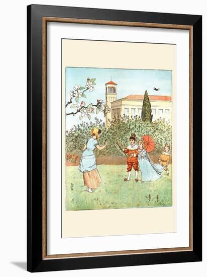 Along Came a Blackbird and Popped Off Her Nose-Randolph Caldecott-Framed Art Print