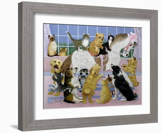 Along for the Ride-Pat Scott-Framed Giclee Print