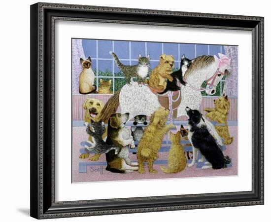 Along for the Ride-Pat Scott-Framed Giclee Print