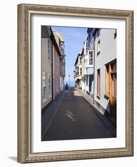 Along Jetty Street to the Seafront at Cromer, Norfolk, England, United Kingdom, Europe-Mark Sunderland-Framed Photographic Print