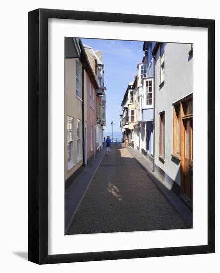 Along Jetty Street to the Seafront at Cromer, Norfolk, England, United Kingdom, Europe-Mark Sunderland-Framed Photographic Print