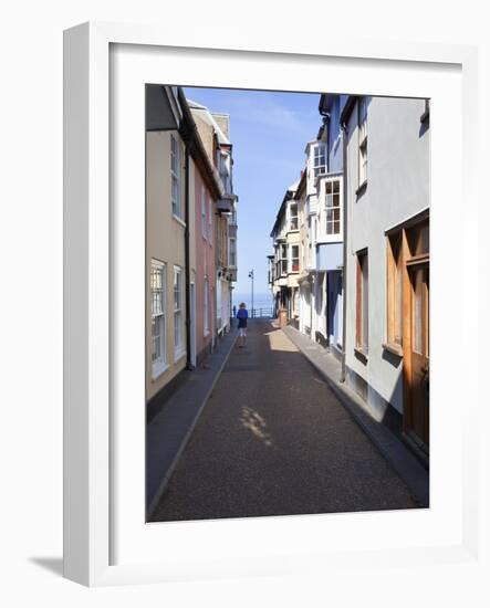 Along Jetty Street to the Seafront at Cromer, Norfolk, England, United Kingdom, Europe-Mark Sunderland-Framed Photographic Print