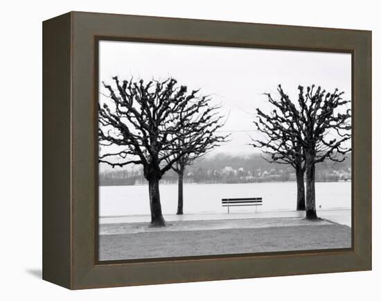 Along Lake Lucerne, Lucerne, Switzerland-Walter Bibikow-Framed Premier Image Canvas