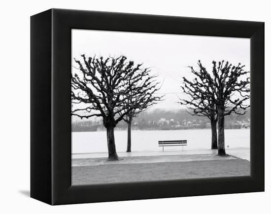 Along Lake Lucerne, Lucerne, Switzerland-Walter Bibikow-Framed Premier Image Canvas