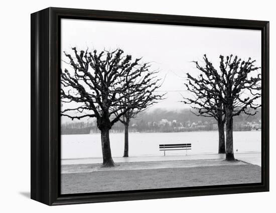 Along Lake Lucerne, Lucerne, Switzerland-Walter Bibikow-Framed Premier Image Canvas