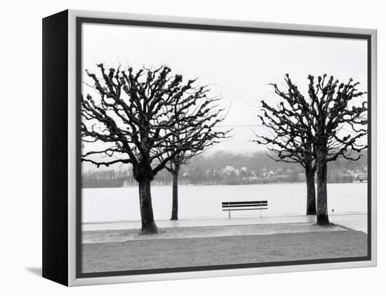 Along Lake Lucerne, Lucerne, Switzerland-Walter Bibikow-Framed Premier Image Canvas