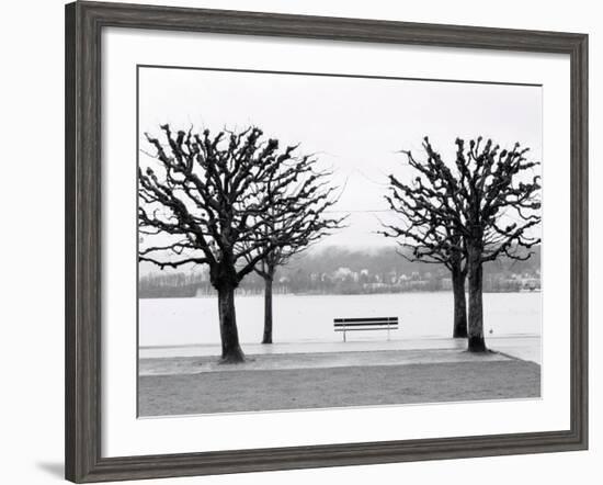 Along Lake Lucerne, Lucerne, Switzerland-Walter Bibikow-Framed Photographic Print