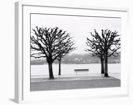 Along Lake Lucerne, Lucerne, Switzerland-Walter Bibikow-Framed Photographic Print