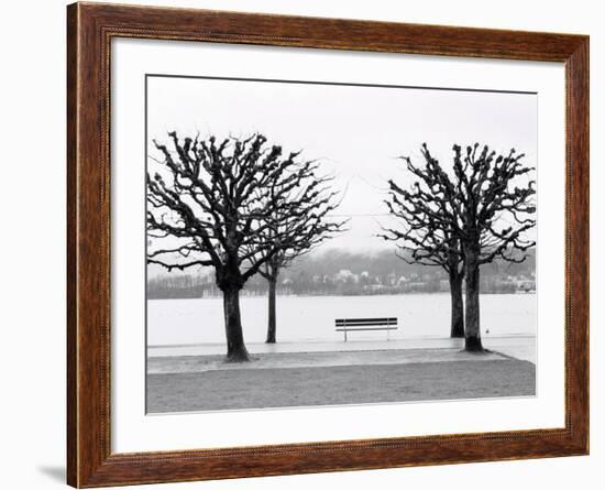 Along Lake Lucerne, Lucerne, Switzerland-Walter Bibikow-Framed Photographic Print