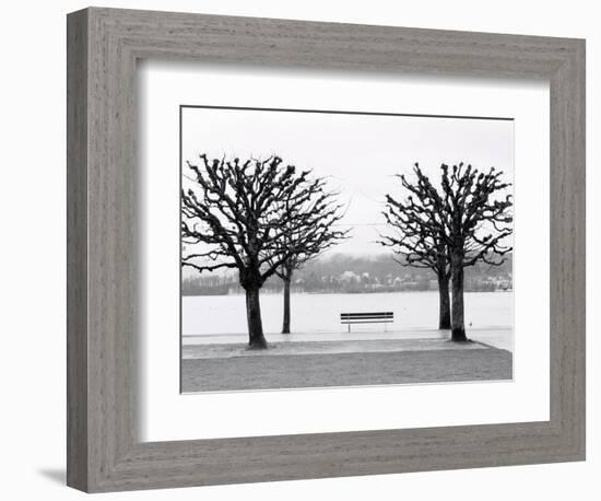 Along Lake Lucerne, Lucerne, Switzerland-Walter Bibikow-Framed Photographic Print