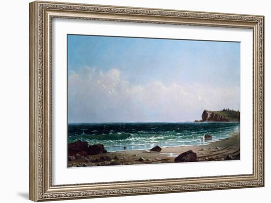 Along Newport Beach-Alfred Thompson Bricher-Framed Giclee Print