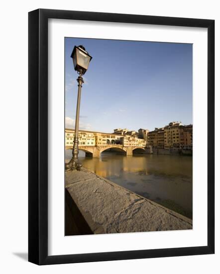 Along the Arno River and the Ponte Vecchio, Florence, Tuscany, Italy, Europe-Olivieri Oliviero-Framed Photographic Print