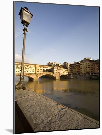Along the Arno River and the Ponte Vecchio, Florence, Tuscany, Italy, Europe-Olivieri Oliviero-Mounted Photographic Print
