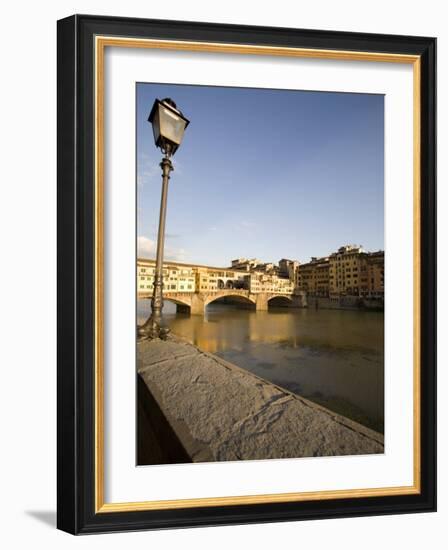 Along the Arno River and the Ponte Vecchio, Florence, Tuscany, Italy, Europe-Olivieri Oliviero-Framed Photographic Print