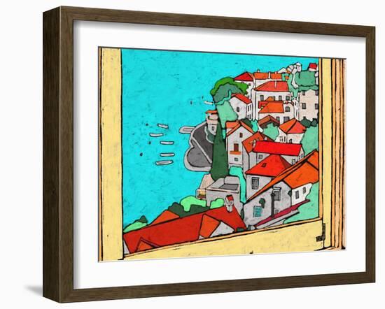 Along the Coast-Ynon Mabat-Framed Art Print