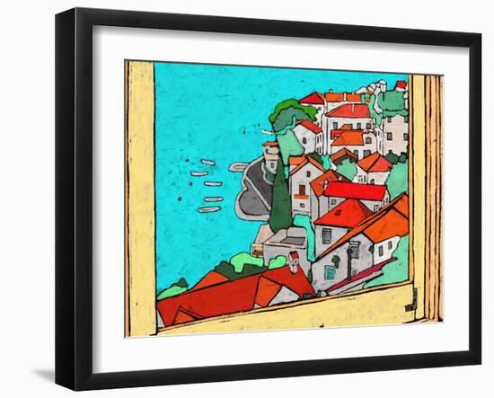 Along the Coast-Ynon Mabat-Framed Art Print