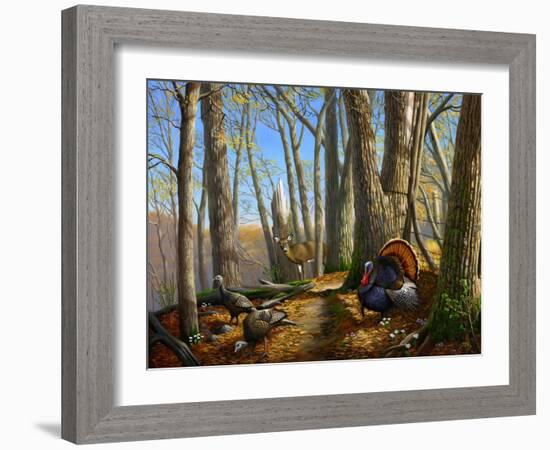 Along the Fence-Leo Stans-Framed Art Print