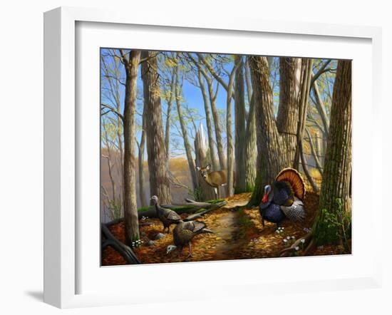 Along the Fence-Leo Stans-Framed Art Print