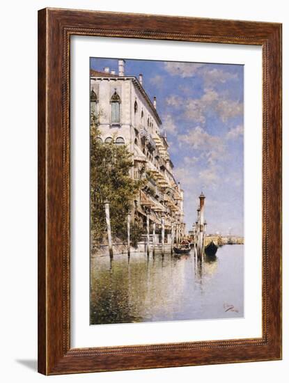 Along the Grand Canal-Rafael Senet-Framed Giclee Print