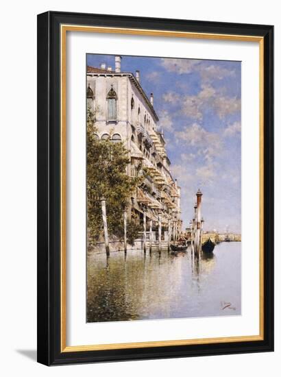 Along the Grand Canal-Rafael Senet-Framed Giclee Print