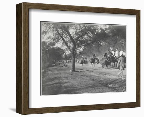 Along the Grand Trunk Road into Delhi, December 1912-English Photographer-Framed Photographic Print