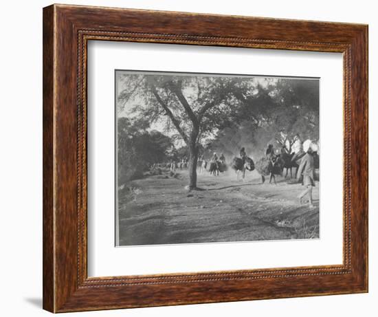 Along the Grand Trunk Road into Delhi, December 1912-English Photographer-Framed Photographic Print