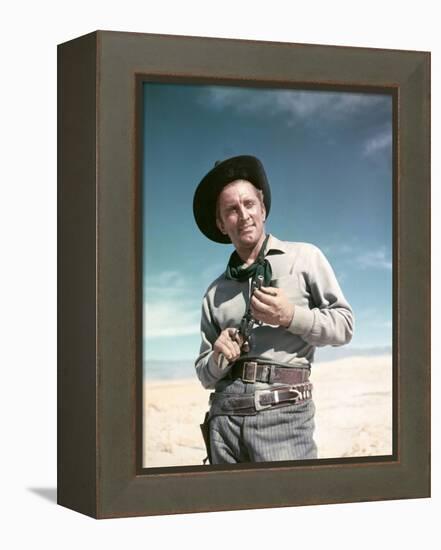 ALONG THE GREAT DIVIDE, 195I directed by RAOUL WALSH with Kirk Douglas (photo)-null-Framed Stretched Canvas