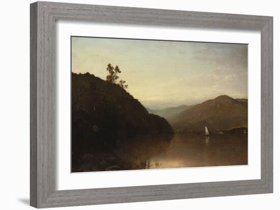 Along the Hudson-John Frederick Kensett-Framed Giclee Print