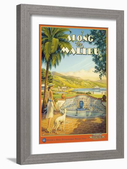 Along the Malibu-Kerne Erickson-Framed Art Print