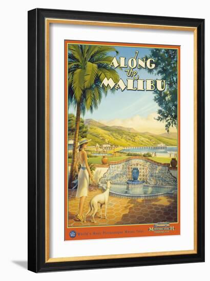 Along the Malibu-Kerne Erickson-Framed Art Print