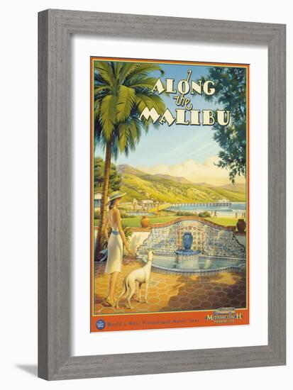 Along the Malibu-Kerne Erickson-Framed Art Print