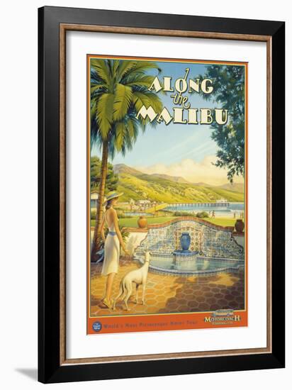 Along the Malibu-Kerne Erickson-Framed Art Print