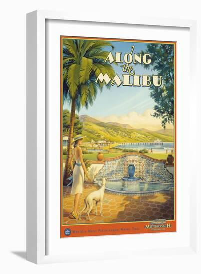 Along the Malibu-Kerne Erickson-Framed Art Print