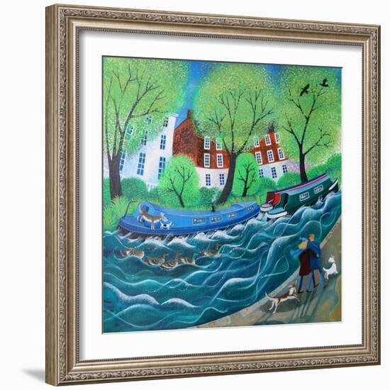 Along the Regents Canal, 2016-Lisa Graa Jensen-Framed Giclee Print