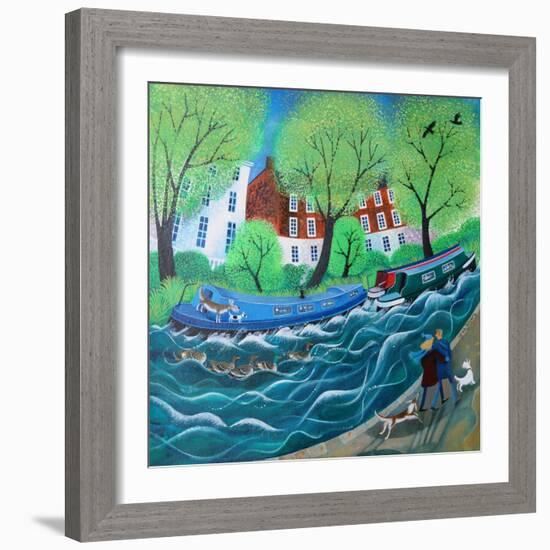 Along the Regents Canal, 2016-Lisa Graa Jensen-Framed Giclee Print