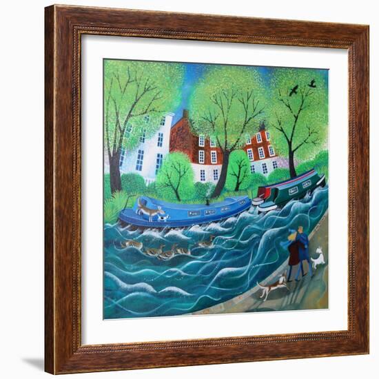 Along the Regents Canal, 2016-Lisa Graa Jensen-Framed Giclee Print