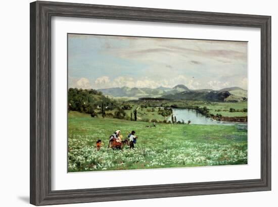 Along the Rhine Near Saeckingen, 1873-Hans Thoma-Framed Giclee Print