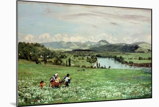 Along the Rhine Near Saeckingen, 1873-Hans Thoma-Mounted Giclee Print