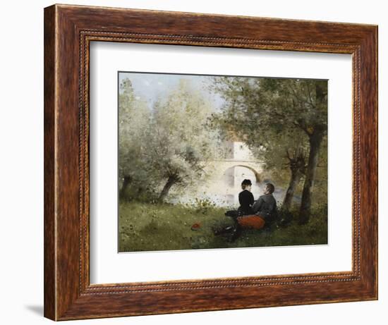 Along the River-Jules Frederic Ballavoine-Framed Giclee Print